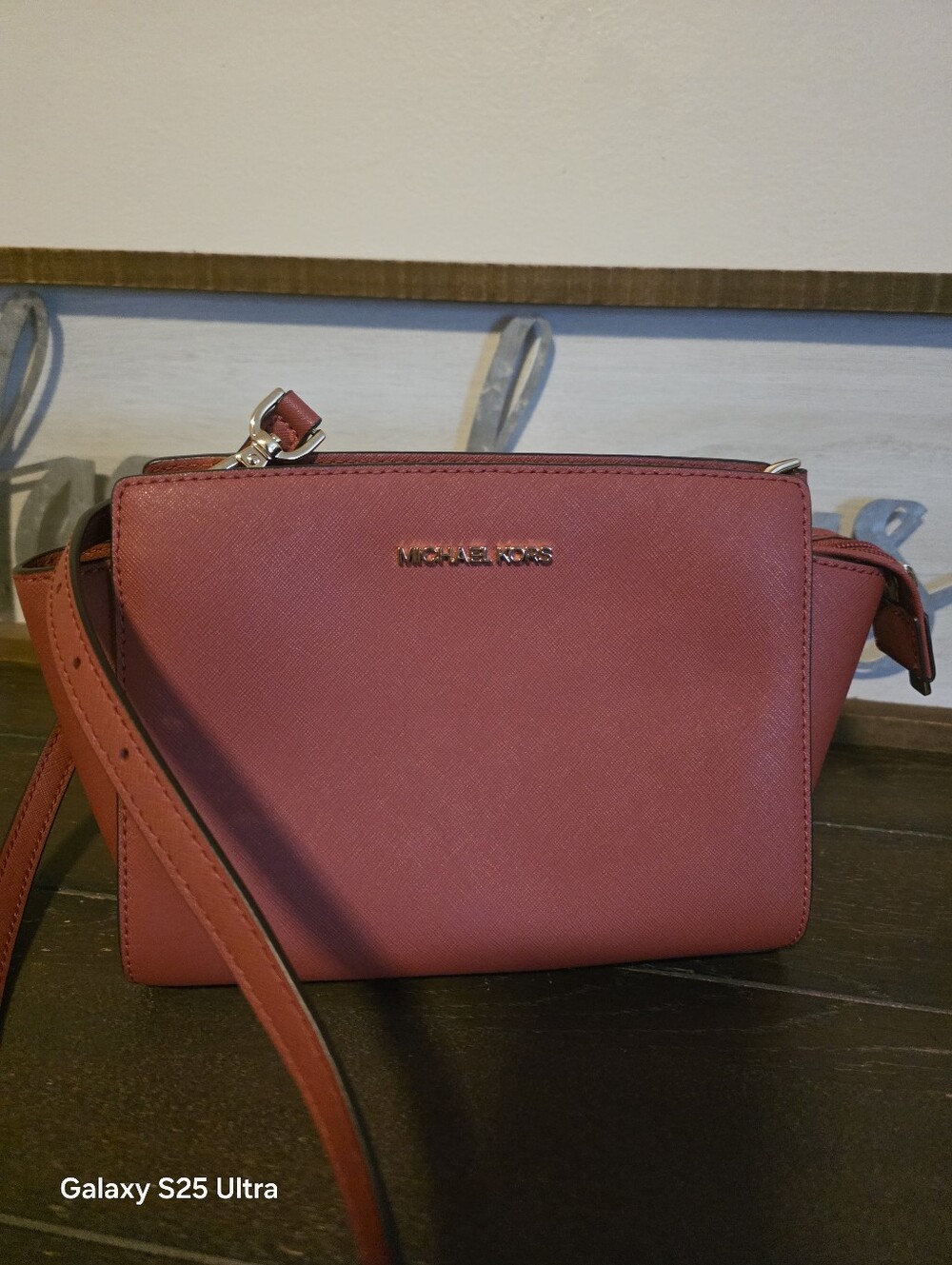 Michael Kors Rose Pink Saffiano Crossbody Bag